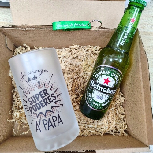 pack jarra y cerveza papá
