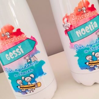 Botellas personalizadas profesores