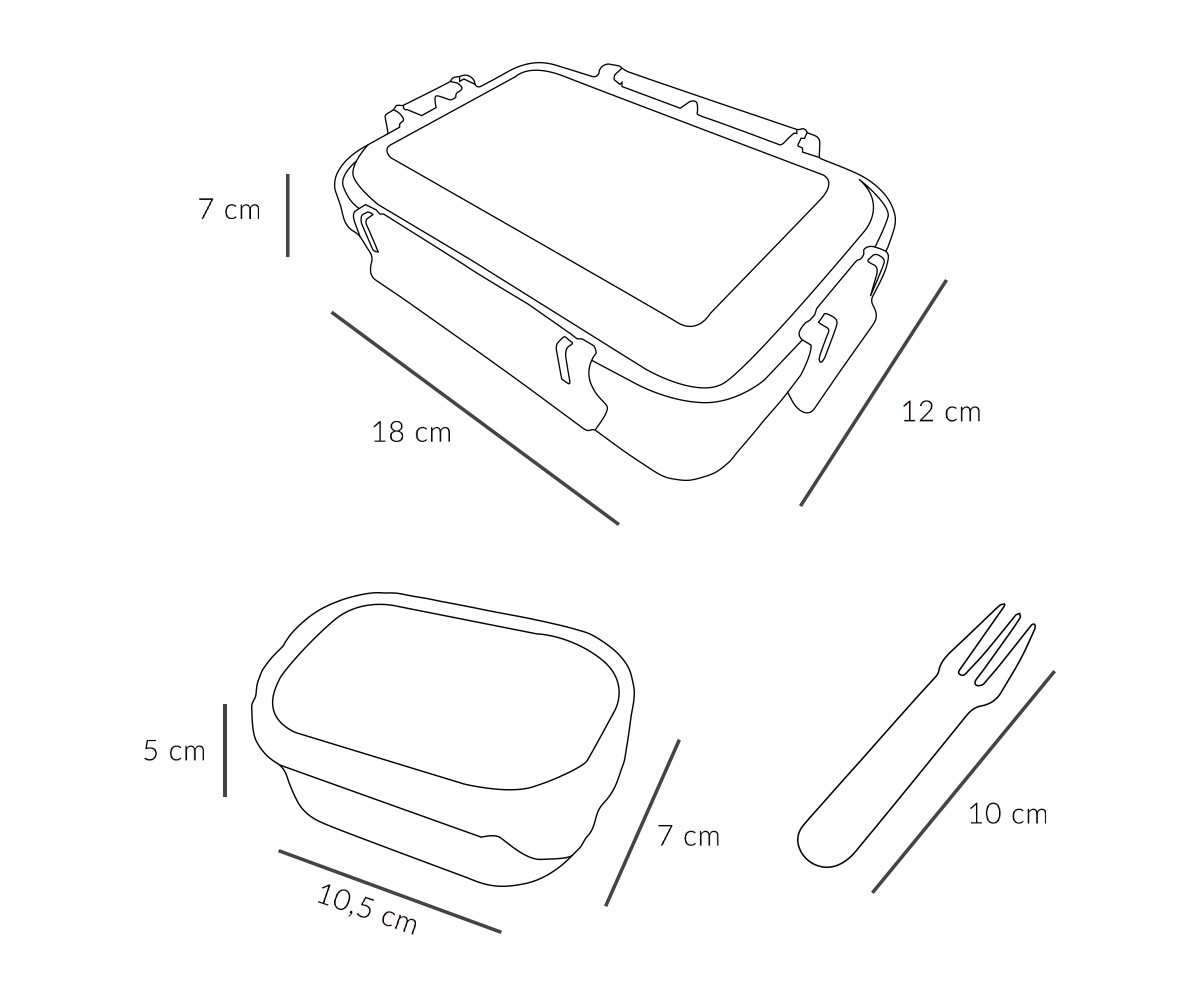 medidas caja bento